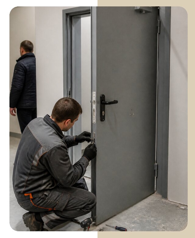 Ремонт противопожарной двери в Керчи по цене 6638 р. | ДвериЛегко-Крч