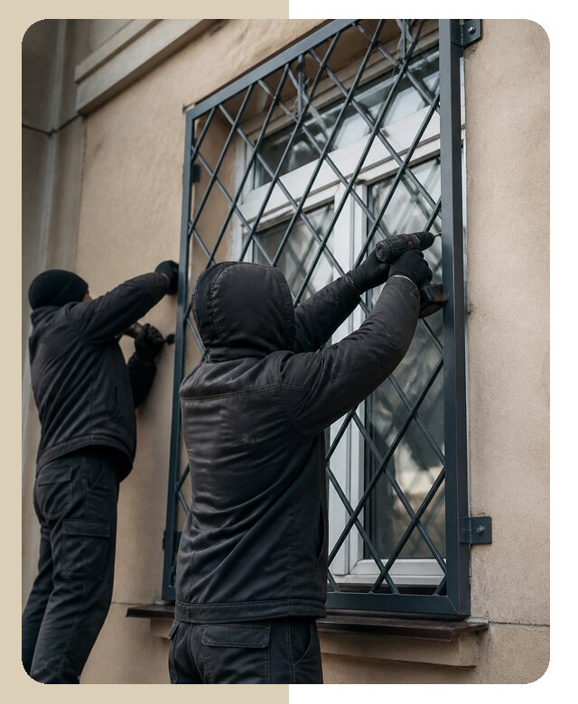 Установка антивандальных решеток на окна в Керчи